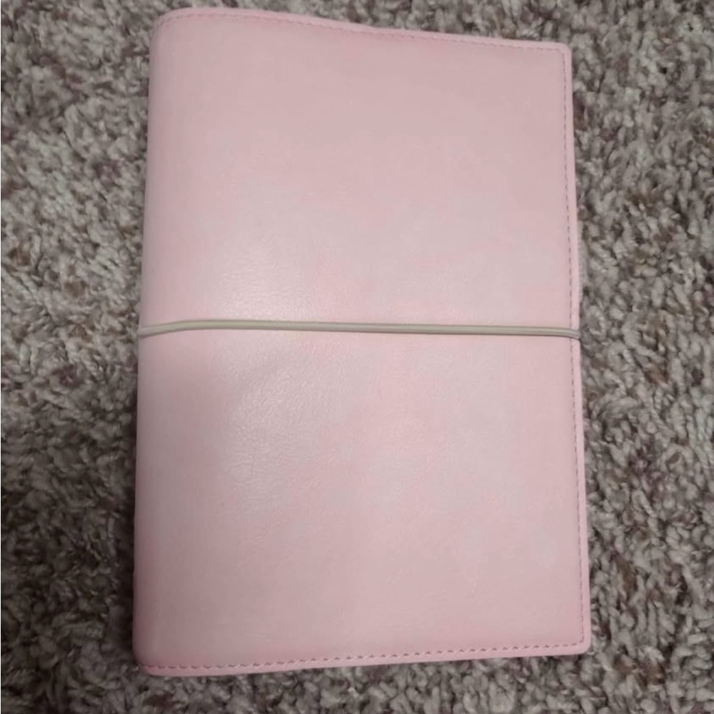 Pink Leather Filofax Personal Size